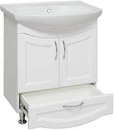 Runo Тумба с раковиной Неаполь 65 белая – фотография-2