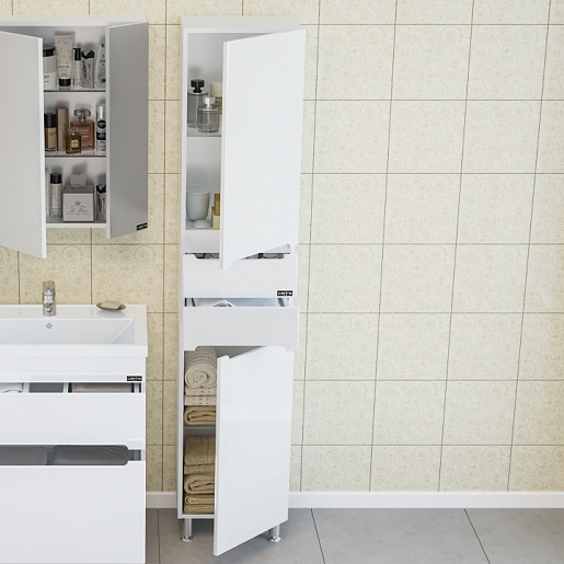 СанТа Пенал для ванной Лондон 40 напольный – картинка-3