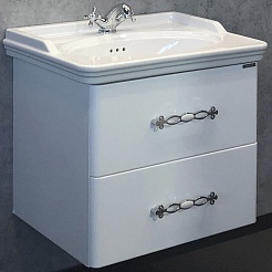 Comforty Тумба с раковиной Неаполь 65 подвесная белая – фотография-1