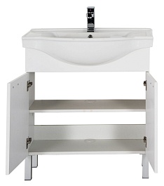 Aquanet Мебель для ванной "Адель 80" белый – фотография-9