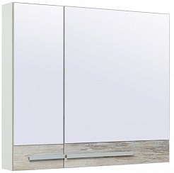 Runo Зеркало-шкаф для ванной Вудлайн 85 – фотография-1