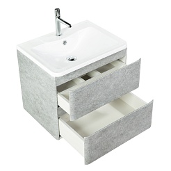 BelBagno Тумба с раковиной Albano 70 подвесная Cemento Verona Grigio – фотография-4