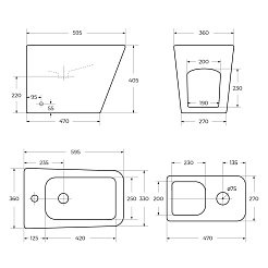 BelBagno Биде напольное Ardente-R BB003B – фотография-4