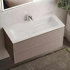 Sancos Тумба с раковиной Snob R 100 doha soft раковина Grace CN7013 – фотография-2