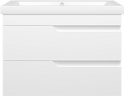 Misty Мебель для ванной Софт 75 подвесная белая – фотография-3