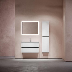 Sancos Тумба с раковиной Urban 90 белый глянец раковина Element 91 CN7002 – фотография-7