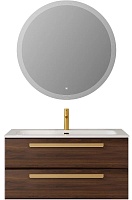 BelBagno Мебель для ванной Eco Cer-N 100 CZR-8073-100 орех шоколад софт ручки сатиновое золото