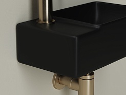 Ceramicanova Раковина Element 39/22 L CN5046MB чёрная матовая – фотография-6