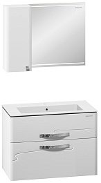  Зеркальный шкаф Nota 85 белый – фотография-4