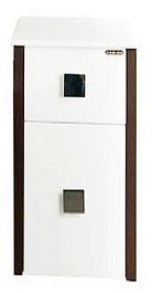 Водолей Тумба подвесная "Сильвия S-40 30" L белый/венге – фотография-1