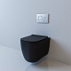 Esbano Унитаз Garant подвесной безободковый черный матовый – фотография-13