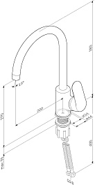 Am.Pm Смеситель для кухни Like F8007122 – фотография-7