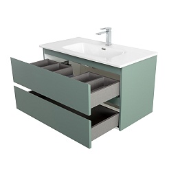 BelBagno Тумба с раковиной Kraft 90 подвесная Еловый матовый с раковиной BB900ETL – фотография-10