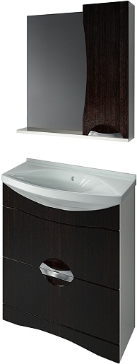 Какса-а Мебель для ванной Каприз 75 R с ящиками венге – фото-1