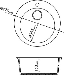 Rossinka Мойка кухонная RS47R-Sand – фотография-2
