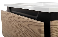 Cezares Тумба с раковиной Slider 80 подвесная дуб тангент – фотография-7