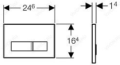 Geberit Кнопка смыва Sigma 50 115.788.SE.1 – фотография-2