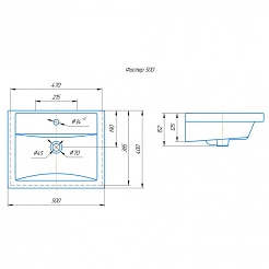 СанТа Мебель для ванной Дублин 50, ящик – фотография-6