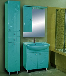 Misty Зеркальный шкаф Мисти 50 L салатовый – фотография-2