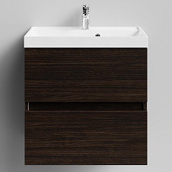 Водолей Тумба с раковиной Бест 60 подвесная палисандр – фотография-1