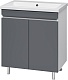 Misty Тумба под раковину Майна 70 графит/белая – фотография-7
