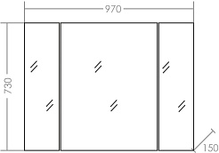СанТа Мебель для ванной под стиральную машину Марс 100 R подвесная белая – фотография-19