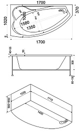 Bas Акриловая ванна Николь 170 L – фотография-8