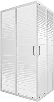 Triton Душевой уголок Фьюжн 120x80 А Полосы стекло с рисунком профиль белый
