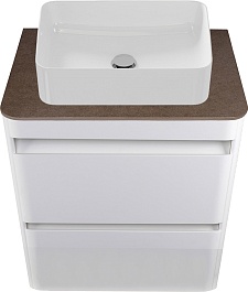 Style Line Мебель для ванной подвесная Атлантика 60, антискрейч, столешница MI03 – фотография-2