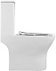 Azario Унитаз-моноблок Terni AZ-8618T безободковый с бачком с сиденьем микролифт белый – картинка-22