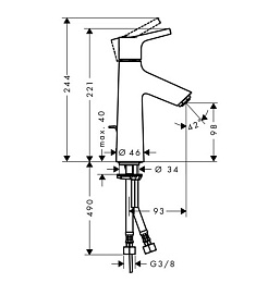 Hansgrohe Смеситель Talis S 72020000 для раковины – фотография-2