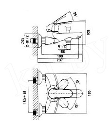 D&K Смеситель "Wurzburg Bayern DA1113201" для ванны – фотография-2