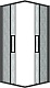 Grossman  Душевой уголок Cosmo 80x80x195 профиль черный матовый стекло шиншилла – фотография-13