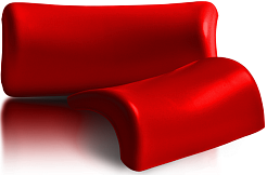 1Marka Подголовник Lia LR красный – фотография-2