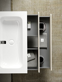 Sancos Тумба с раковиной Snob R 120 beige soft раковина Grace 121 CN7017 – фотография-8