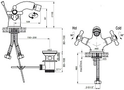 Cezares Смеситель GOLF-BS1-02 для биде – фотография-2