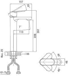 D&K Смеситель "Speyer Rhein DA1312001" для раковины – фотография-2