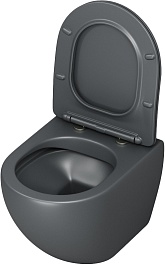 Grossman Унитаз подвесной Color GR-4455GMS серый матовый – фотография-3