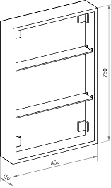 Mixline Зеркальный шкаф Аккорд Сканди 50 белый – фотография-7
