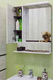 Sanflor Зеркало-шкаф Техас 70 венге, северное дерево светлое, L – фотография-2