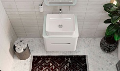 Jorno Тумба под раковину Bosko 60 белая Bos.01.60/P/W подвесная – фотография-5