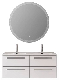BelBagno Мебель для ванной Eco Cer-N 120 с 4 ящиками bianco lucido CZR-8073-120-2 ручки серые – фотография-1