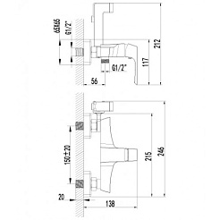 Lemark Смеситель Unit LM4518C для биде – фотография-2