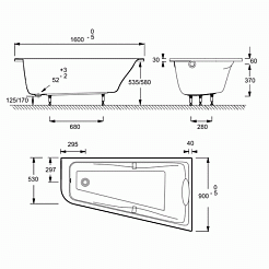 Jacob Delafon Акриловая ванна Odeon Up 160х90 E6065RU-00 L – фотография-3