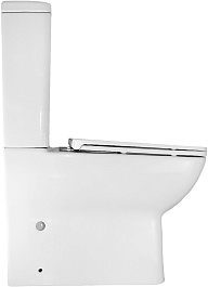 Azario Унитаз-компакт Varo AZ-2171 безободковый с бачком с сиденьем микролифт белый – фотография-4