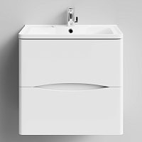 Водолей Тумба с раковиной Адель 60 подвесная белая