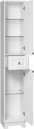 Misty Шкаф пенал Ларго 35 R белый матовый – фотография-4
