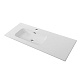 Cezares Тумба с раковиной Eco Cer-N 120-1 L bianco lucido CZR-8095-120-L ручки чёрные – фотография-30