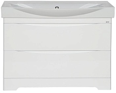 Misty Тумба с раковиной Элвис 105 белая