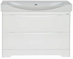Misty Тумба с раковиной Элвис 105 белая – фотография-1
